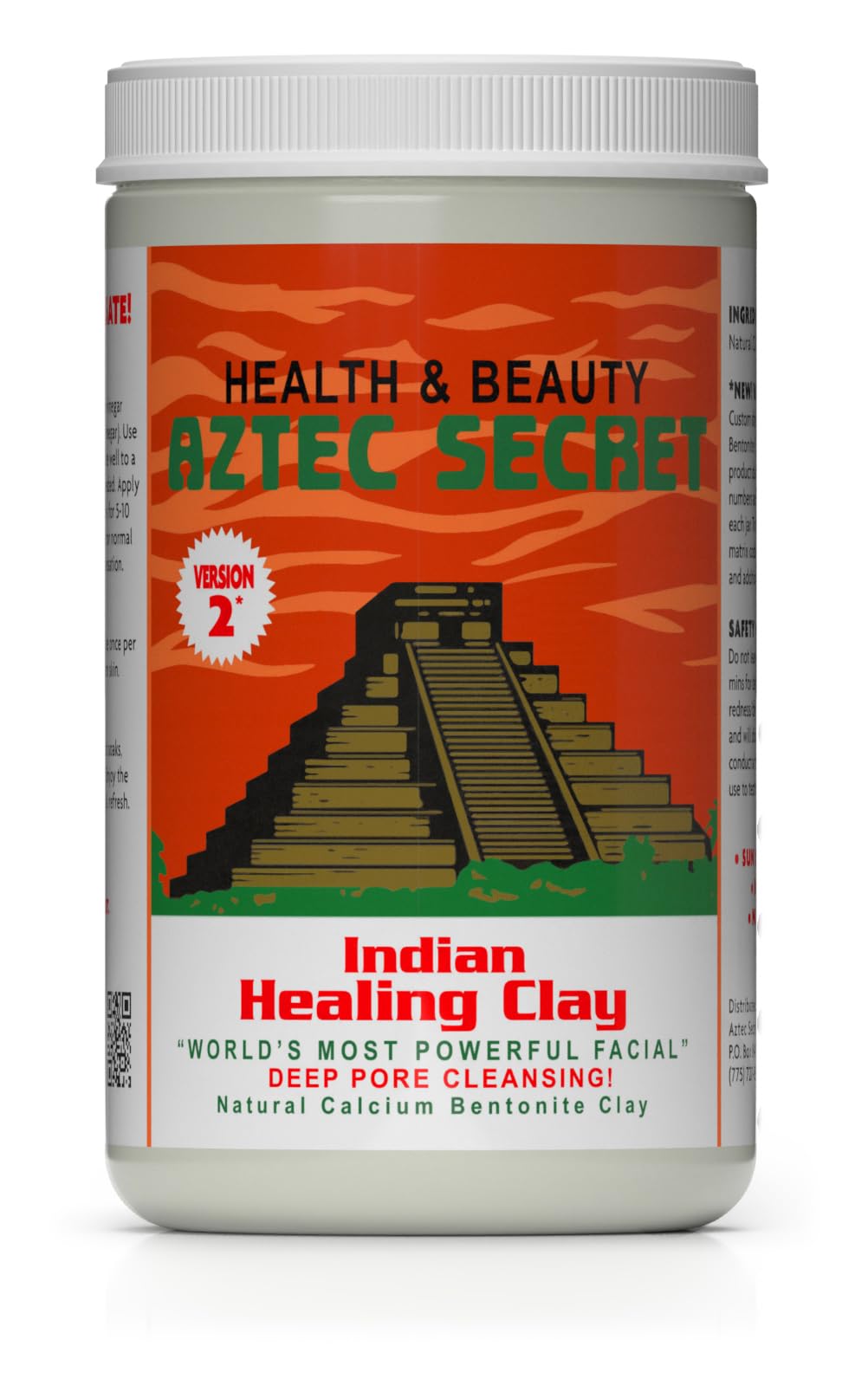 Aztec Secret - Indian Healing Clay 10oz Jar - Deep Pore Cleansing Facial & Body Mask – The Original 100% Natural Calcium Bentonite Clay