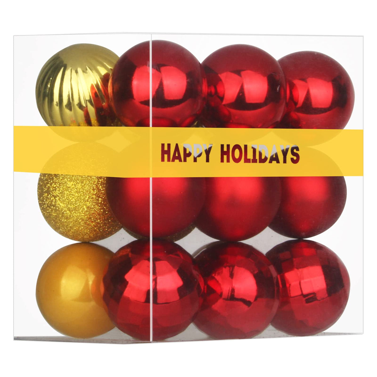 White 4.0" Large Christmas Balls - Christmas Tree Decoration Ornaments Shatterproof Hanging Balls for Birthday Halloween Holiday Wedding Decorations Set of 4pcs
