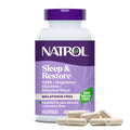 Natrol Sleep & Restore Magnesium Glycinate Blend Gummies, Cherry, 60 Count | Melatonin-Free, Nightitme Sleep-Aid for Adults, Calm Magnesium Glycinate with GABA, Botanical Blend, 100% Drug-Free