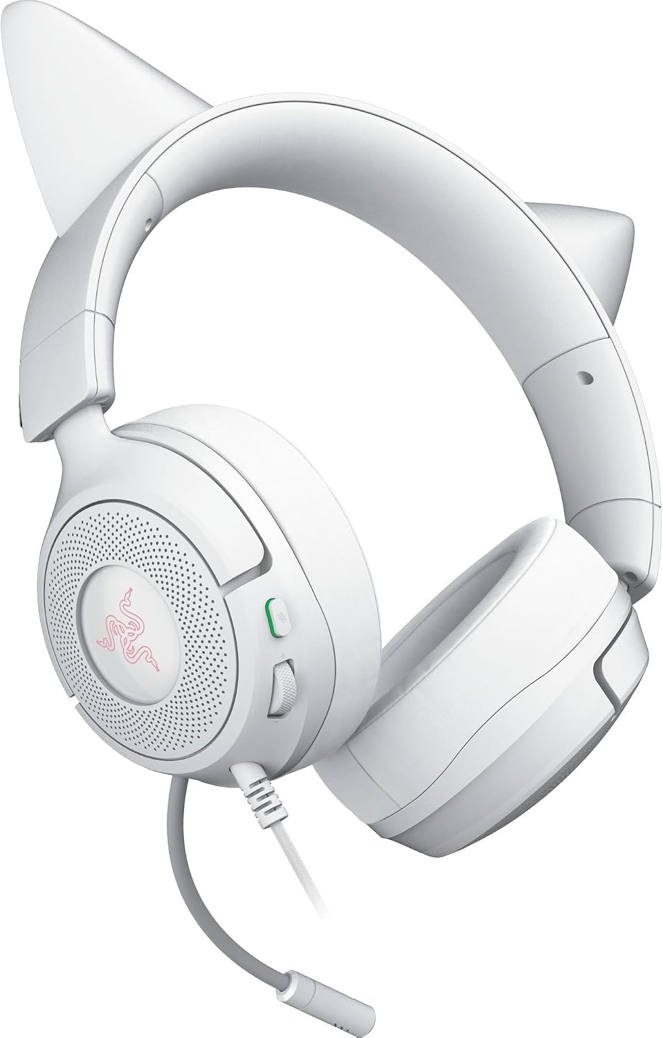 Razer Kraken Kitty V3 X Wired Gaming Headset, Kitty Ears, White