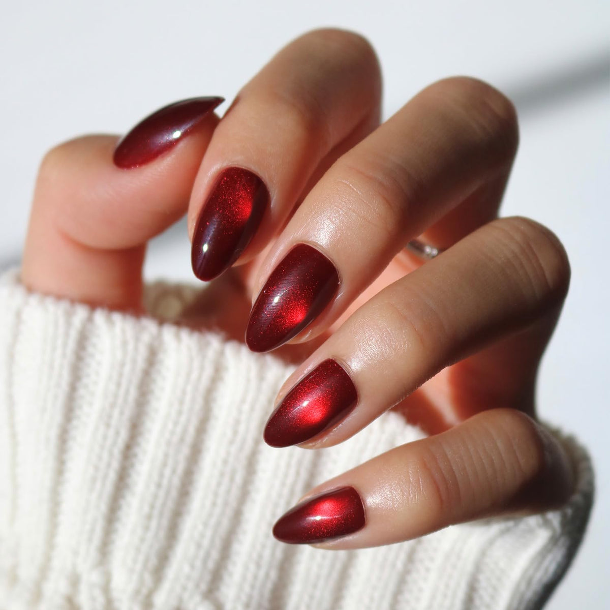 Glamnetic Halloween Press On Nails, Short Almond Glossy, Ghost Besties