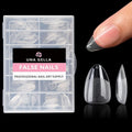UNA GELLA French Toe Nail Press Ons, Pre-Etched 15 Sizes Sharp Square Berry Pink 180Pcs Press On Toenails False Toes Soft Gel Square Full Cover Fake Toenails for Nail Extensions DIY Salon Pedicure