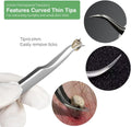 Tick Remover, Tick Removal Tool, Stainless Steel Tick Remover Tool for Dogs/Humans/Cats/Horses, Professional Foam Inserts Tick Remover Set- Includes Tick Tweezers, Tick Fork, Handy Tin, Manual (1 Set)