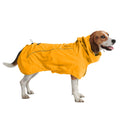 Spark Paws Dog Raincoat, Waterproof Windproof Rain Jacket, for Small Medium Large Extra Large Dogs, Reflective Breathable Full-Body Coverage Dry Suit - Neon White Navy Blue, 2XL