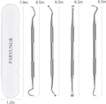 Dental Tools Pet Dog Teeth Cleaner Tool Kit, Stainless Steel Plaque Remover Dental Picks Tooth Tartar Scraper, Pets Oral Care Hygiene Set for Cats and Dogs Use with Case