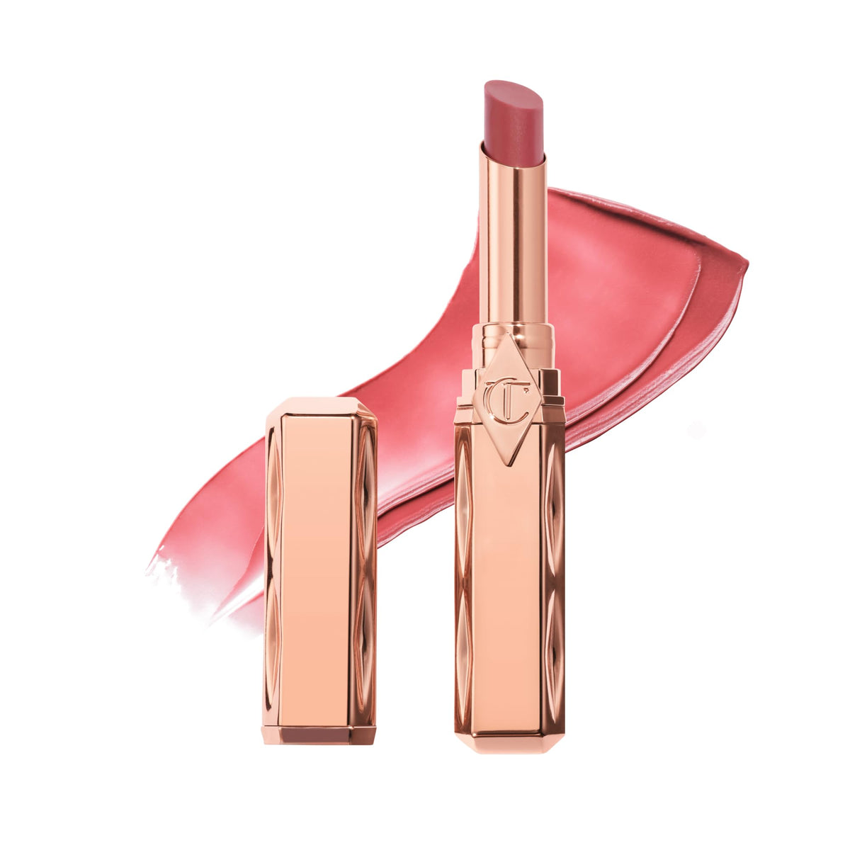 Charlotte Tilbury Pillow Talk Blush Balm Lip Tint - Long-Lasting, Buildable Sheer Tint with Peptides for Hydrated, Blushed Looking Lips - 24 HR Hydration