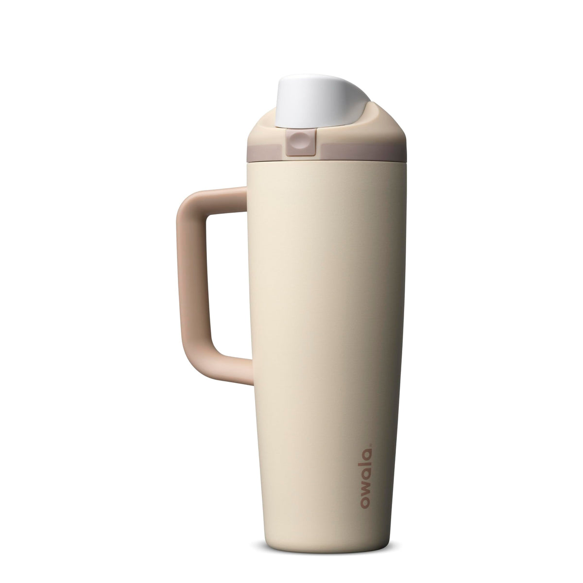Owala FreeSip Tumbler Insulated Stainless Steel Water Bottle with Built-in Straw and Side Handle, For Travel, Work, School, and Sports, 40oz, BPA Free, Leak Proof, Strawberry Fields
