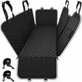 Mancro Dog Car Seat Cover for Back Seat, Waterproof Dog Hammock for Car