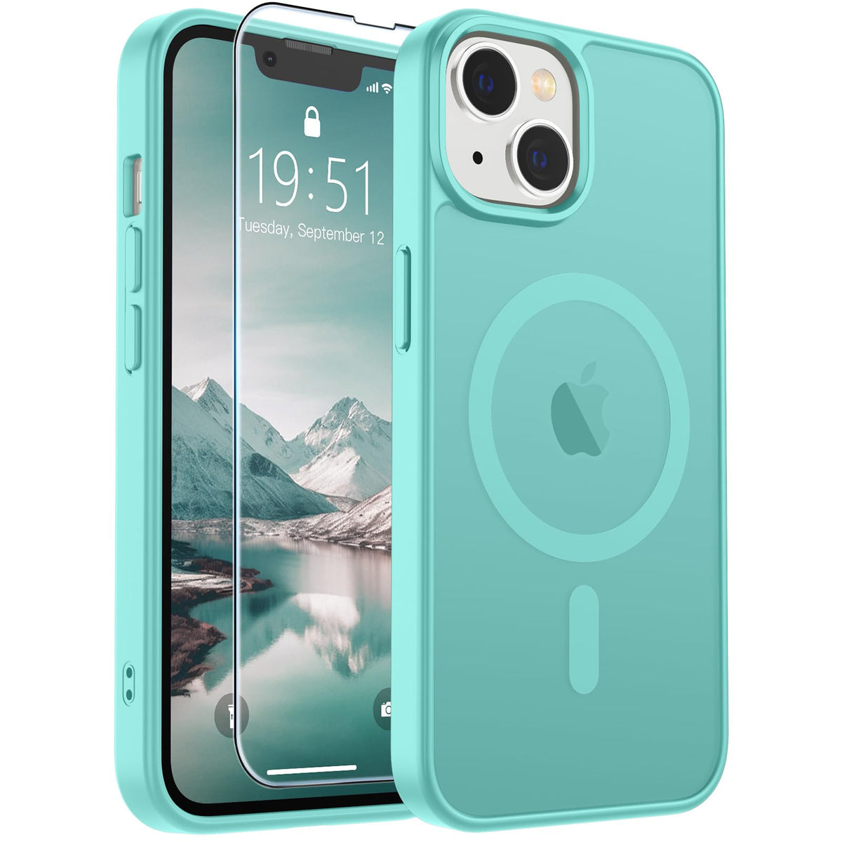 SUPFINE Magnetic for iPhone 13 Case/iPhone 14 Case Black