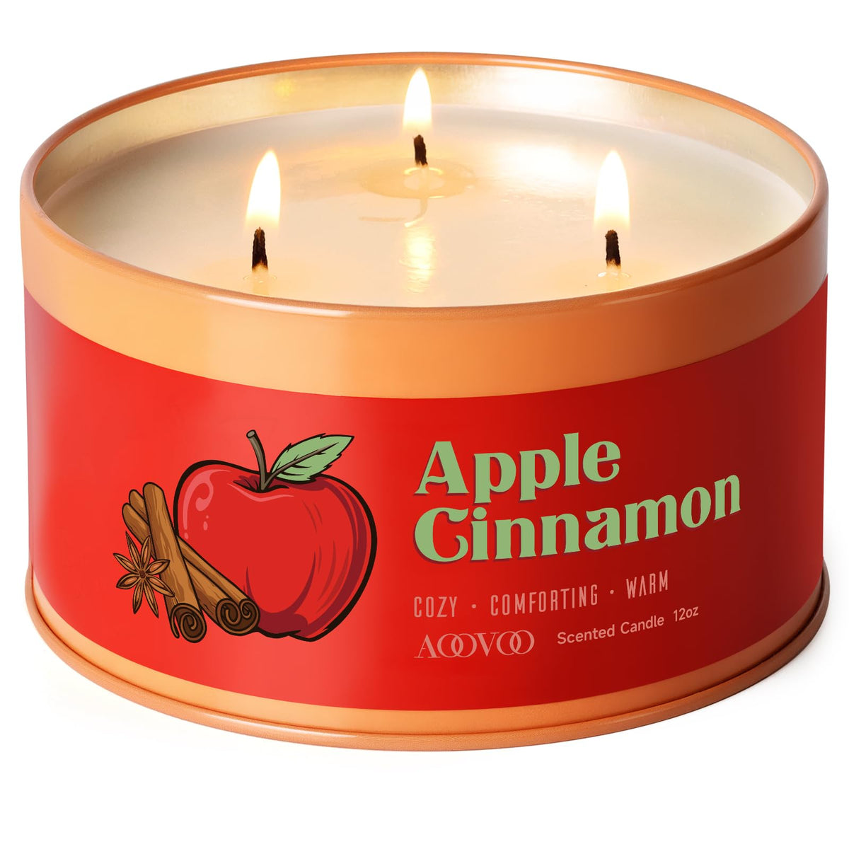 AOOVOO Pumpkin Spice Candle - 12oz Fall Candles for Home Scented Decor
