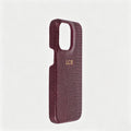 Personalise Gold Silver Initial Letters Leather Case for iPhone 14 15 16 17 Pro max 13 17 Pro Xs Max 12 11 XR 14 15 16 Plus 17air Luxury Lizard Skin Texture PU Cover (Burgundy)