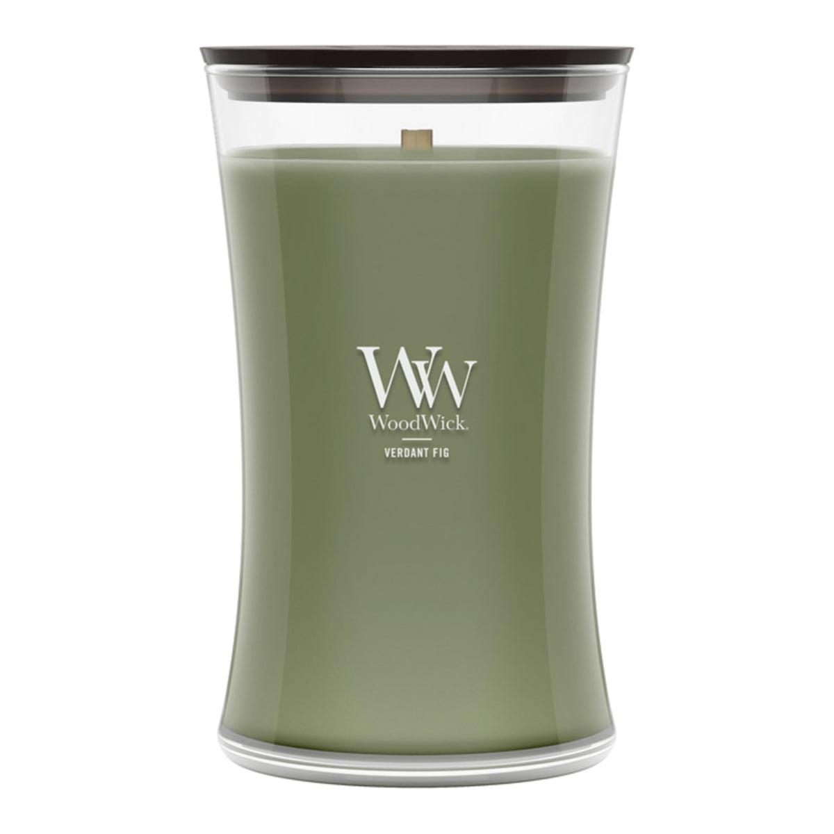 WoodWick Fireside Holiday Candle Gifts for Women and Men, 9.7 oz Medium Hourglass Candle with Crackling Wick