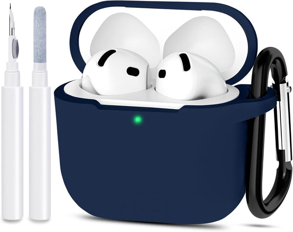 for AirPods 4/5 Case Cover with Cleaner kit, Midnight Blue