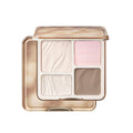 JUDYDOLL Highlight & Contour Palette, All-in-One Matte Highlighter Contour Compact, Natural Brightening Finish for Cool Fair & Olive Skin (01 Wave Shadow Palette)