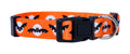 Native Pup Halloween Dog Collar- Spooky Fall Themed Horror Costume Collars- Skull, Pumpkin, Ghost, Bat, Witch, Candy Corn, Spider- Adjustable for Small, Medium, Large Breeds (Small, Big Pumpkins)