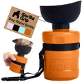 GORILLA GRIP Portable Dog Water Bottle, Food Grade Silicone, 16oz Black