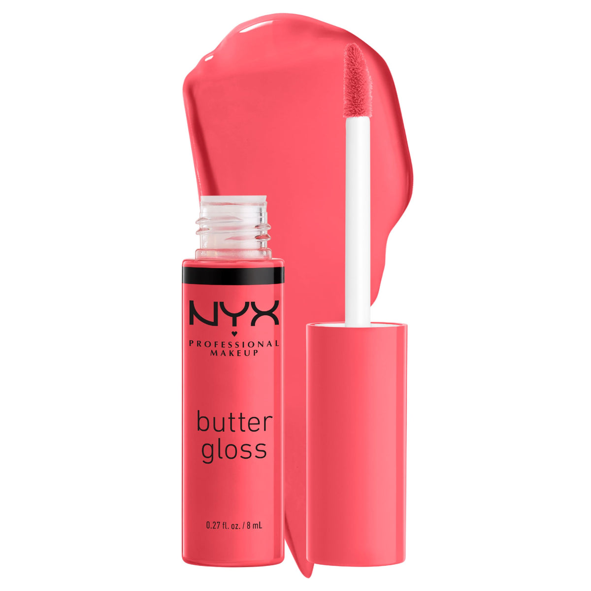 NYX PROFESSIONAL MAKEUP Butter Gloss, Non-Sticky Lip Gloss - Sugar Glass (Clear), Pack Of 3