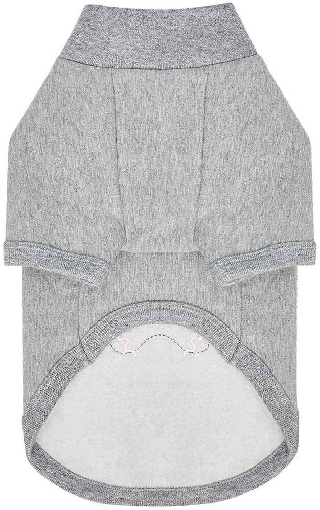 Blueberry Pet Soft & Comfy Merry Christmas Holiday Festive Gingerbread Man Pullover Turtleneck Fall Winter Dog Sweatshirt Coat, Back Length 10", Warm Clothes for Small Dogs