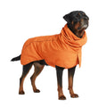 Spark Paws Dog Raincoat, Waterproof Windproof Rain Jacket, for Small Medium Large Extra Large Dogs, Reflective Breathable Full-Body Coverage Dry Suit - Neon White Navy Blue, 2XL