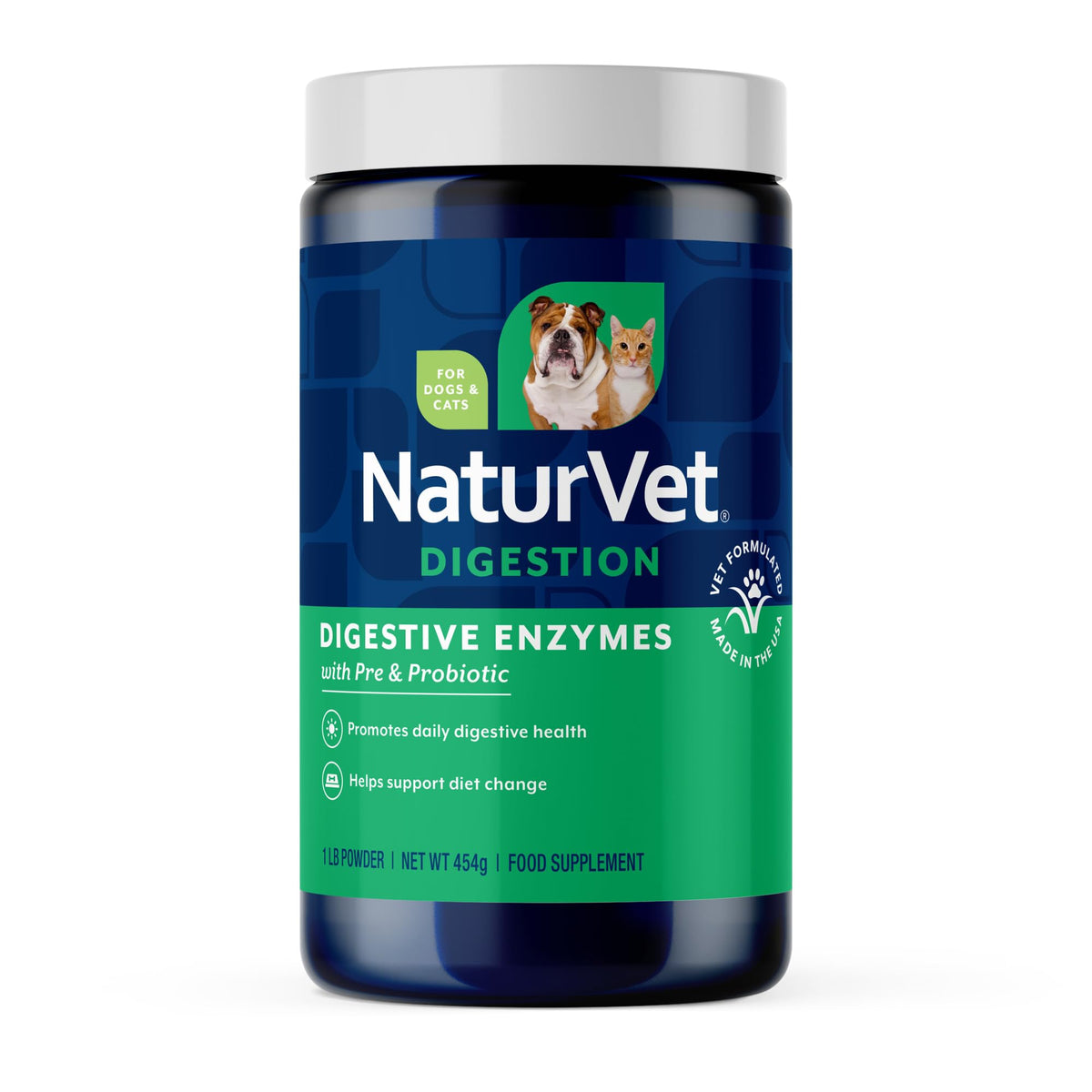 NaturVet – Digestive Enzymes - Plus Probiotics & Prebiotics – Helps Support Diet Change & A Healthy Digestive Tract – for Dogs & Cats (Soft Chews, 120 Count)