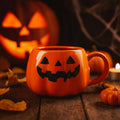 Halloween Cute Pumpkin Mug, Pumpkin Shaped Mug Decorations, Cute Halloween Cup 12 Ounce