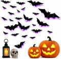 Spooky Glow 3D LED Bat Wall Decor, Hanging Bat for Halloween Decoration, 12
