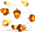 Thanksgiving Decoration 13ft 40 LED Acorn Fall Fairy Lights Battery Powered