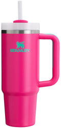 STANLEY Quencher H2.0 Tumbler with Handle and Straw 40 oz Flowstate 3-Position Lid Cup Holder Compatible for Travel Insulated Stainless Steel Cup BPA-Free Rose Quartz 2.0