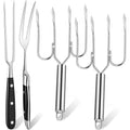 Sieral 4 Pcs Turkey Lifter Forks Meat Claws, Wooden, Classic