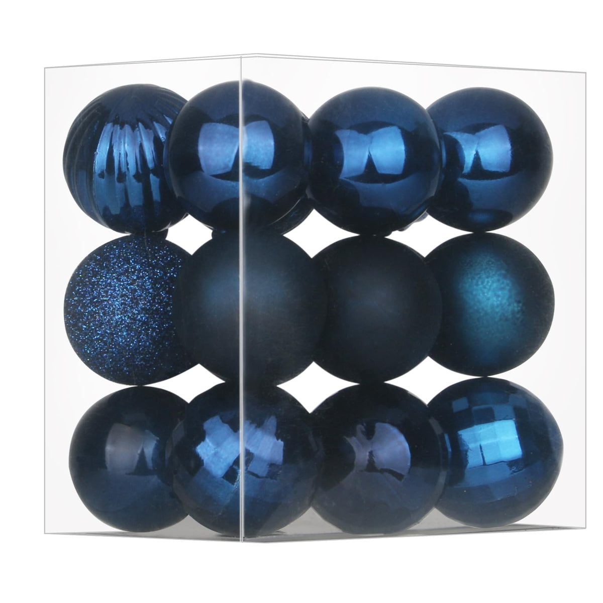 White 4.0" Large Christmas Balls - Christmas Tree Decoration Ornaments Shatterproof Hanging Balls for Birthday Halloween Holiday Wedding Decorations Set of 4pcs
