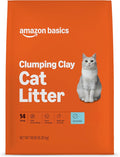 Amazon Basics Clumping Cat Litter, Unscented, Hard Clumping Formula - 14 lb Bag