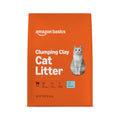 Amazon Basics Clumping Cat Litter, Unscented, Hard Clumping Formula - 14 lb Bag (Pack of 2)