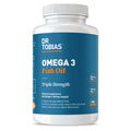 Dr. Tobias Omega 3 Fish Oil 2000mg Triple Strength with 800mg EPA 600mg DHA Per Serving | Fish Oil Omega 3 Supplements for Heart Brain & Immune Support - 90 Softgels (45 Servings)