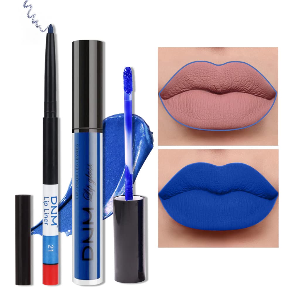 evpct 3Pcs Dark Red Purple Plum Matte Liquid Lipstick Sets for Women Matte Lip Stain Long Lasting Waterproof, Burgundy Blood Blue Red lipstick, Black Cherry Maroon Gothic 24 Hours Magic Lipsticks