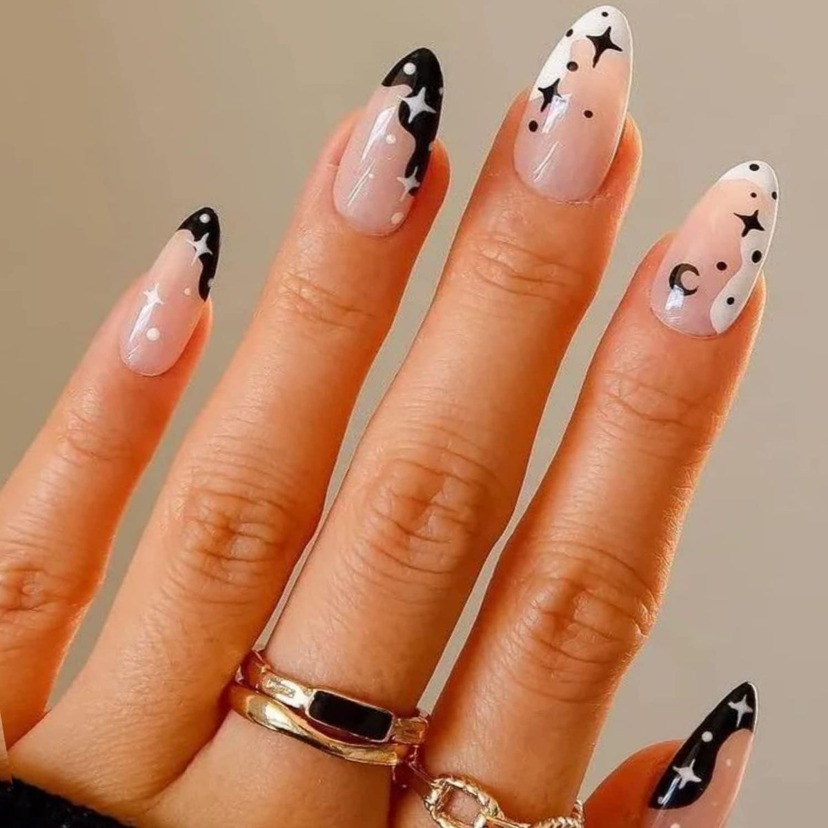 GLAMERMAID Cherry Red Press on Nails Medium Almond, Handmade Jelly Soft Gel Dark Red Glue on Nails Stiletto, Burgundy Emo Fake Nails Short Oval, Reusable Acrylic Stick on False Nails Kit for Women