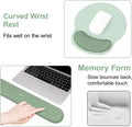 MOSISO Wrist Rest Support for Mouse Pad&Keyboard Set, Antique Green