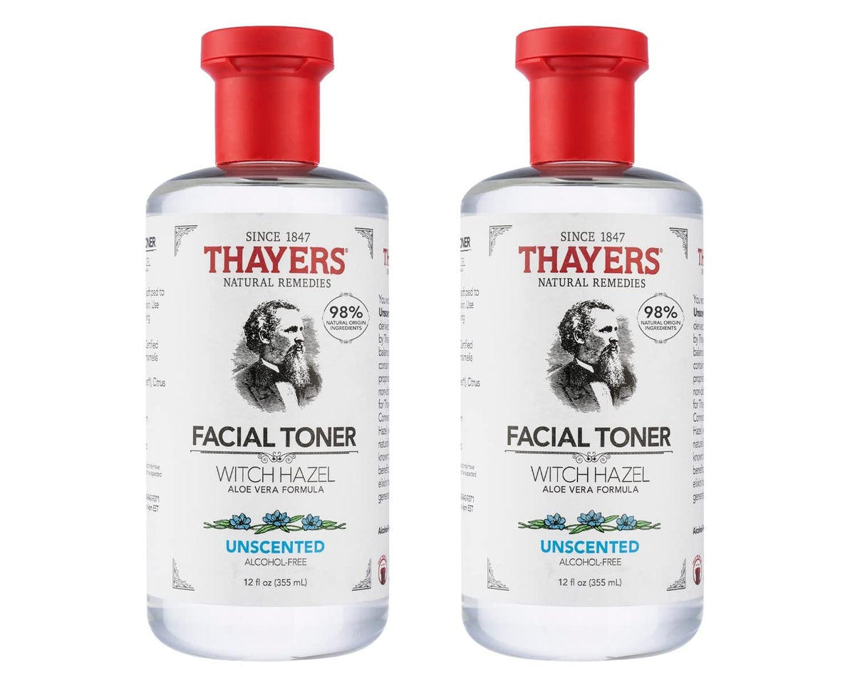 THAYERS Alcohol-Free Rose Petal Witch Hazel Facial Toner for Glowing Skin, Soothing, Hydrating, Refreshing Toner for All Skin Types, 12oz (Packaging May Vary)