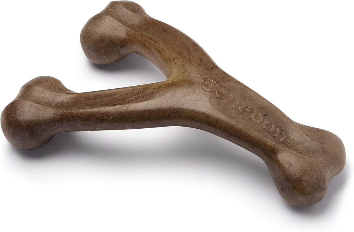 Benebone Wishbone Chew Toy for Aggressive Chewers, Pumpkin Spice, Small