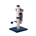 MECOOL 34” Tall Cat Scratching Post Premium Basics Kitten Scratcher Sisal Scratch Posts Trees with Hanging Ball for Indoor Cats, Beige