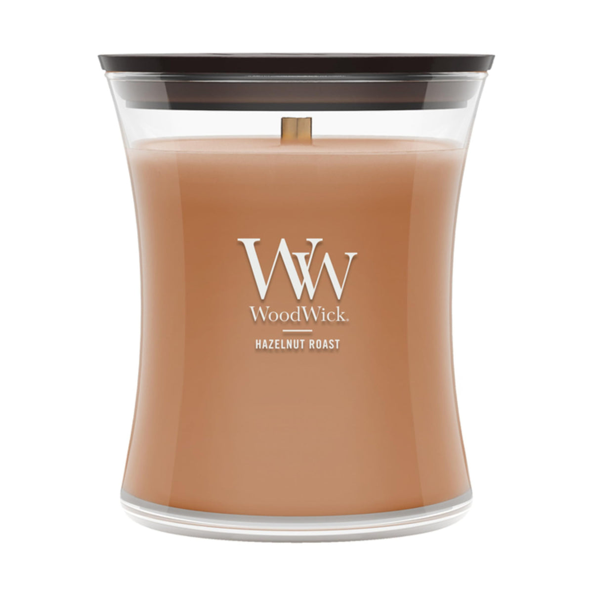 WoodWick Fireside Holiday Candle Gifts for Women and Men, 9.7 oz Medium Hourglass Candle with Crackling Wick