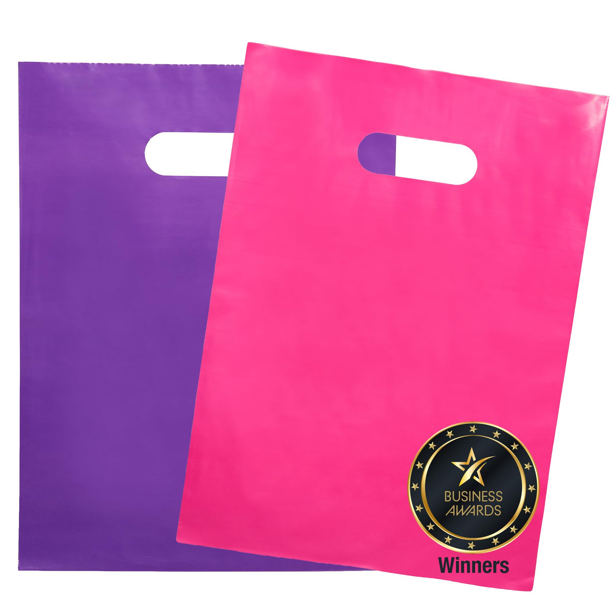 Choice Marts 100 Halloween Candy Bags Bulk 12x15 Treat Bags with Handles