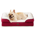 EHEYCIGA Orthopedic Dog Beds Large Sized Dog, Waterproof Memory Foam Pet Bed with Sides, Non-Slip Bottom Large Pet Bed with Washable Removable Cover, Grey