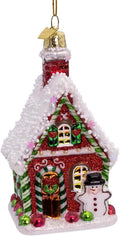 Kurt Adler 4.25-inch Noble Gems™ Gingerbread House Ornament