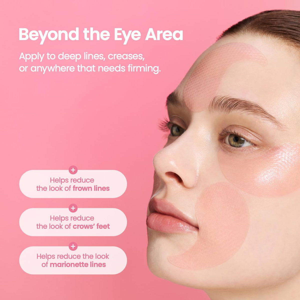 BIODANCE Collagen Peptide Eye Patches, Anti Wrinkle & Smile Line Patches for Face, Under Eye Mask for Fine Lines & Eye Bags, Travel Essentials & Self Care Gifts for Women, Korean Skin Care (60 Count)
