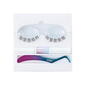 KISS Falscara DIY Lash Extension Starter Kit 10 Reusable Featherlight Eyelash Lengthening Wisps, Applicator, Bond & Seal