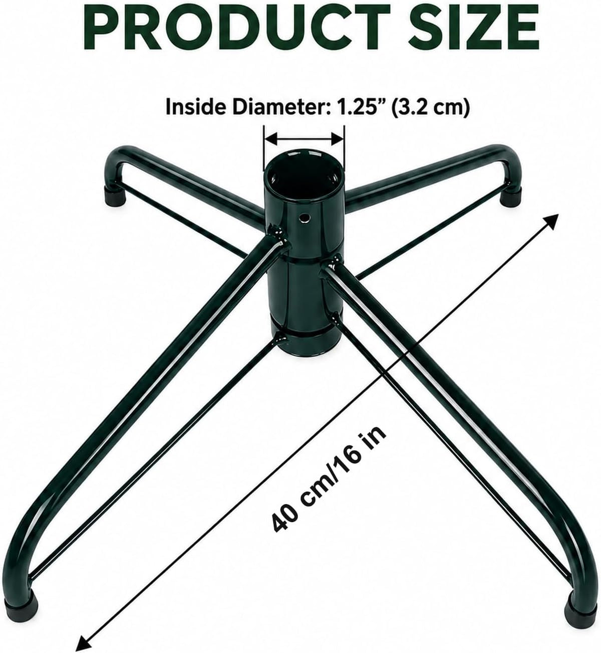 SOMITO Folding Metal Christmas Tree Stand for 3 ft to 6 ft Artificial Trees