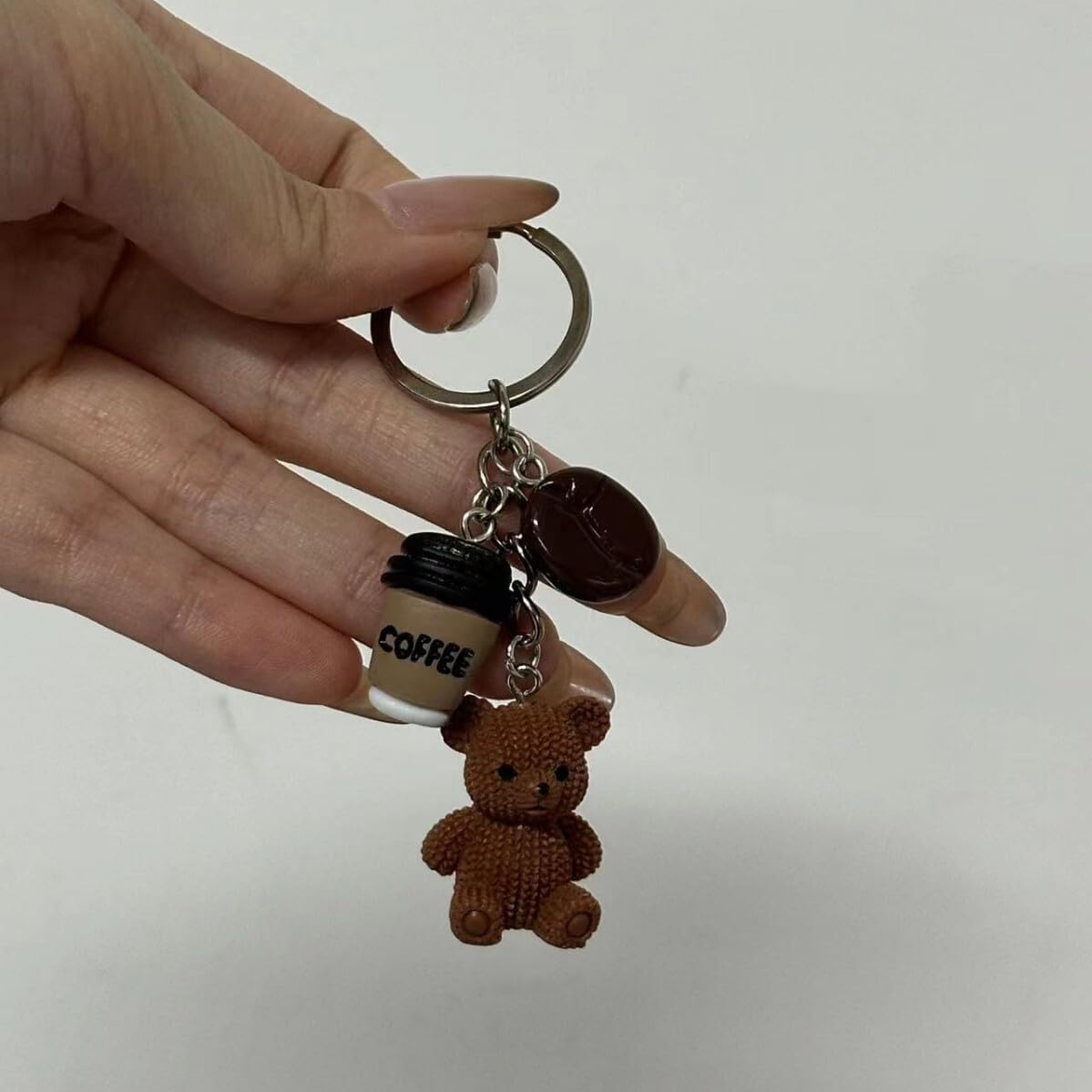 Bear Party Favor Keychains Coffee Charms Animals Theme Party Return Favors Supplies