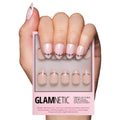 Glamnetic Halloween Press On Nails, Short Almond Glossy, Ghost Besties