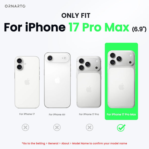 ORNARTO for iPhone 17 Pro Max Case, Liquid Silicone, Chalk Pink