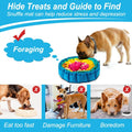 Vivifying Snuffle Mat for Dogs, Adjustable Dog Puzzle Toys Sniff Mat, Interactive Enrichment Toys for Slow Eating and Mental Stimulation (Red Yellow Blue)